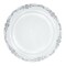 Smarty Had A Party 10" Clear with Silver Vintage Rim Round Disposable Plastic Dinner Plates (120 Plates), 120PK 860CS-CASE - alternate 4